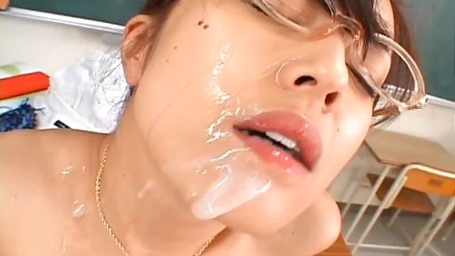 Mai Satsuki Naughty School Teacher Gets Drippy Facial