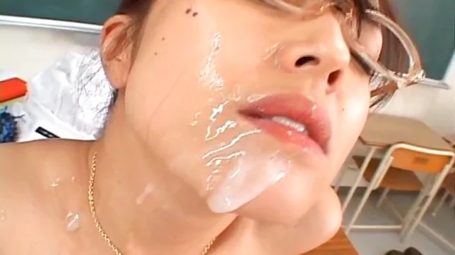 Mai Satsuki Naughty School Teacher Gets Drippy Facial