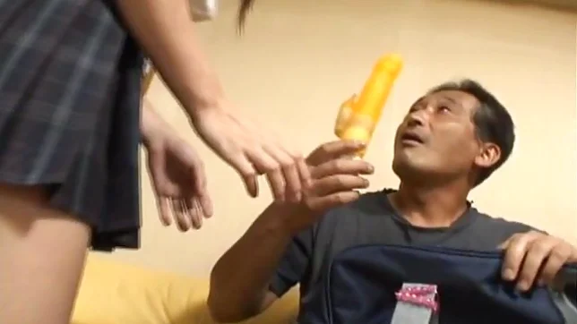 Riku Shiina Schoolgirl Sucks A Huge Cock And Gets Cum Covered