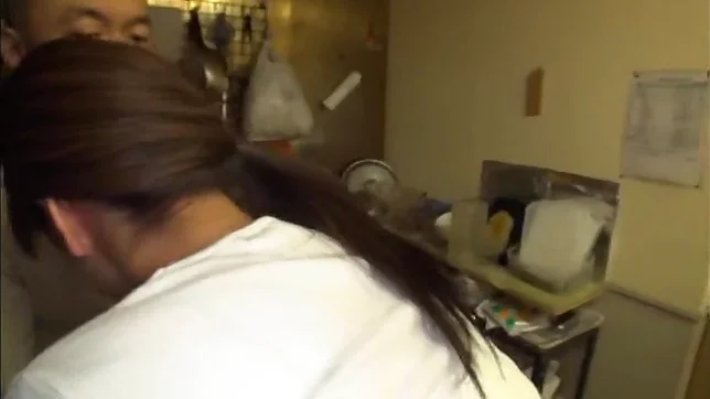 Petite Japanese housewife fucked hard on the table 5