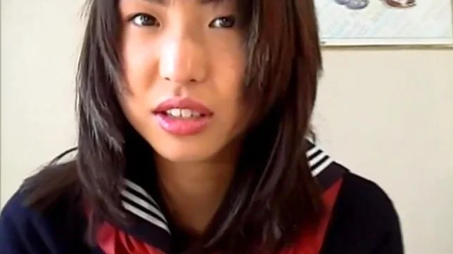 Kaori cum on tit in school uniform