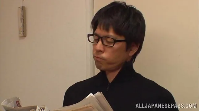 Cute Japanese girl Miku Sunohara rubs her kitty hard 3