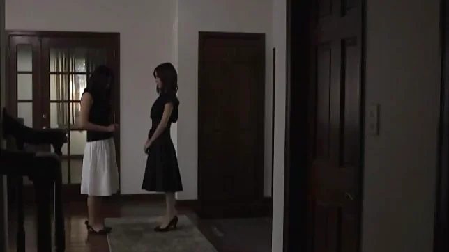 Kinky lesbians play hot pussy games indoors