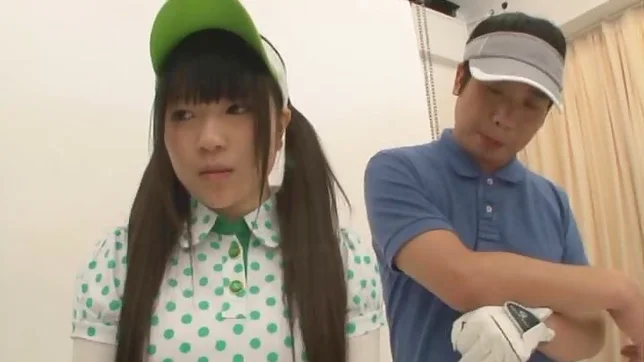 Green Golf Outfit Gets This Cute Teen A Lucky Fucking 2