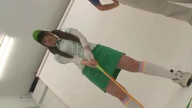 Green Golf Outfit Gets This Cute Teen A Lucky Fucking 2