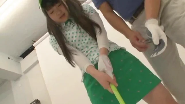 Green Golf Outfit Gets This Cute Teen A Lucky Fucking 2