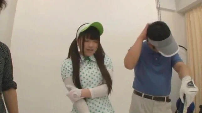 Green Golf Outfit Gets This Cute Teen A Lucky Fucking 2