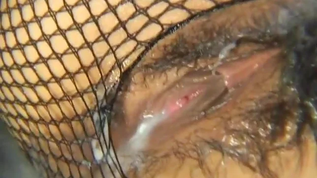 Miyo Kasuge Naughty Asian babe In Fishnets Gets Creampie 2