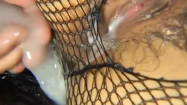 Miyo Kasuge Naughty Asian babe In Fishnets Gets Creampie 2