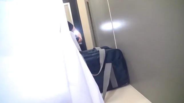 Sex in the toilet for young Japanese in sexy unifrom 2