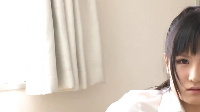 Top notch Japanese AV girl Asahi Yuuki shows off and rubs her pussy