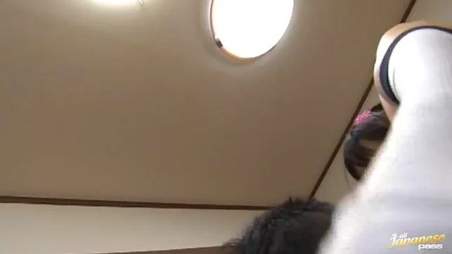 Sexy Schoolgirl Uses Her Whole Body To Get Him Cumming