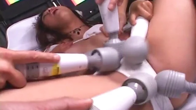 Sexy Moe Ooishi Gets Masturbated By Her Many Dildos 3