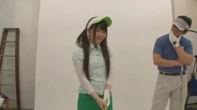 Green Golf Outfit Gets This Cute Teen A Lucky Fucking 3