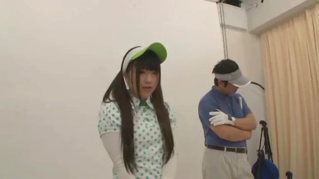 Green Golf Outfit Gets This Cute Teen A Lucky Fucking 3