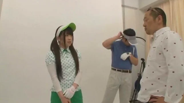 Green Golf Outfit Gets This Cute Teen A Lucky Fucking 3