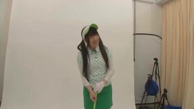 Green Golf Outfit Gets This Cute Teen A Lucky Fucking 3