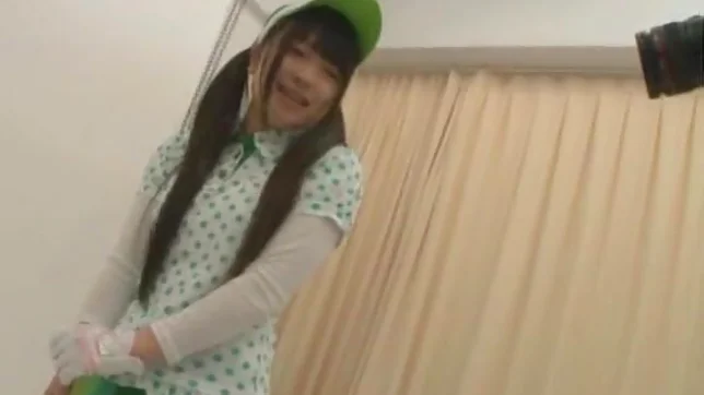 Green Golf Outfit Gets This Cute Teen A Lucky Fucking 3