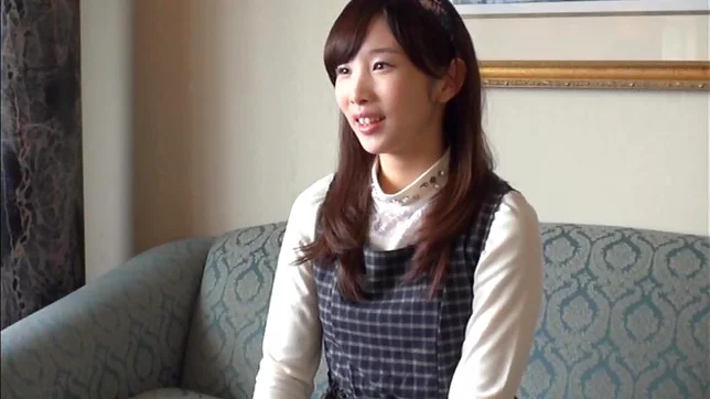 Shy looking Japanese girl gets pussy stretched and fingered