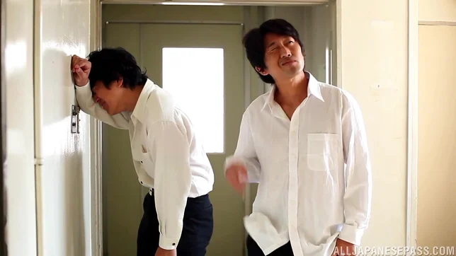 Two Students Get Sucked And Fucked By Teacher Sae Aihara 4