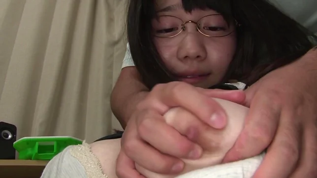 Alluring teen with big boobs rides the stiff pole 8