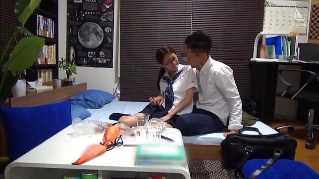 Lucky studs enjoys a Japanese schoolgirl 8