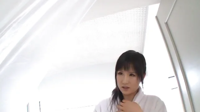 Top notch Japanese AV girl Asahi Yuuki shows off and rubs her pussy 2