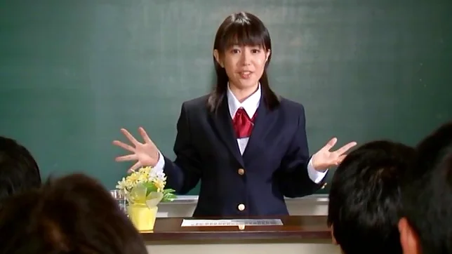 Nana Nanaumi Asian schoolgirl sucks cock and fucks with her teacher 5