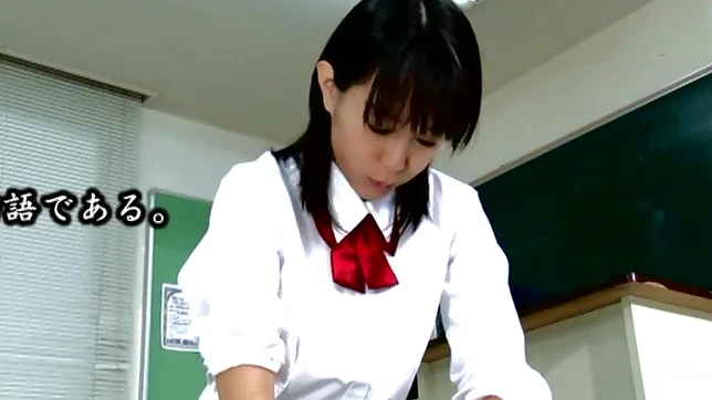 Nana Nanaumi Asian schoolgirl sucks cock and fucks with her teacher 5
