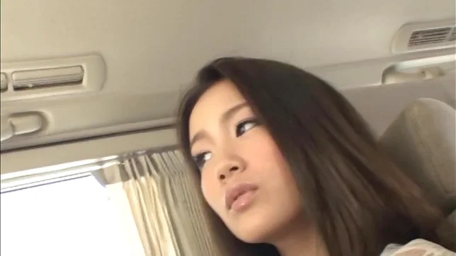 Karen Aoki is an Asian teen in a short skirt sucking cock 6