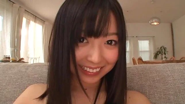 Playful Japanese teenie Mako Mizuhara strips and gets teased with a toy 4