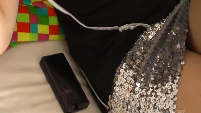 Hot brunette chick Kyoka Ishiguro gets toys and hard cock in her anal 4