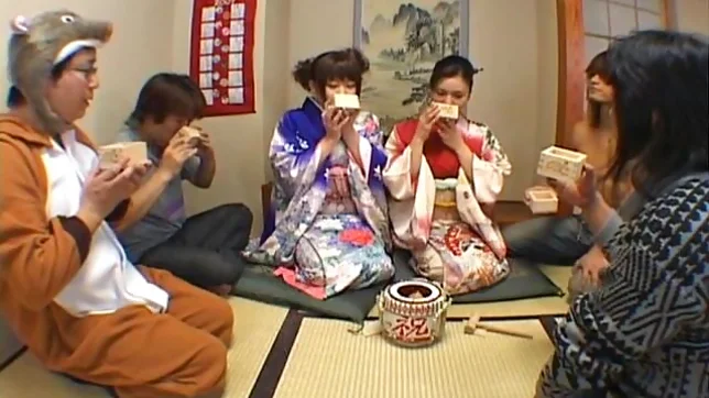 Yuki And Rin Dressed In Kimonos They Enjoy Each Others Pussies 2