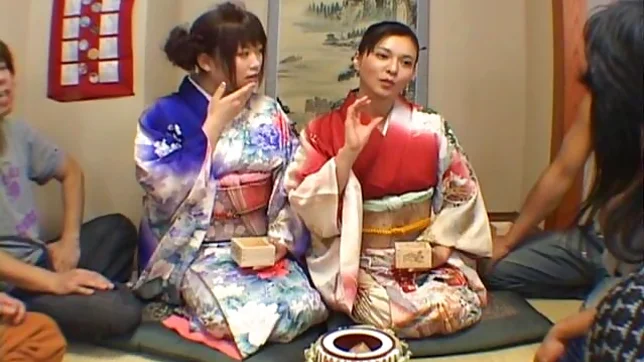 Yuki And Rin Dressed In Kimonos They Enjoy Each Others Pussies 2