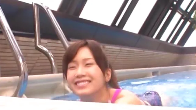 Teen sweetie with perky boobs Minami Kojima fucked in a swimming po ol 2