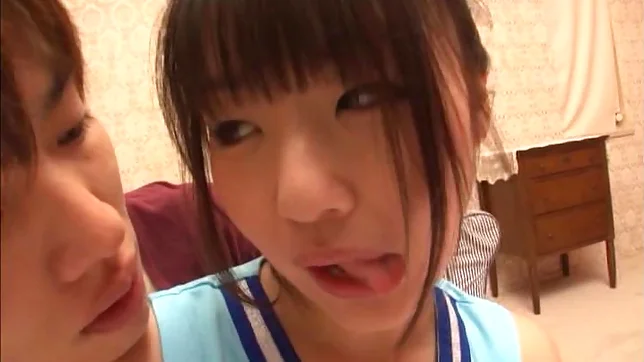 Japanese AV Model in cheerleading outfit hardcore action with cum in mouth 3