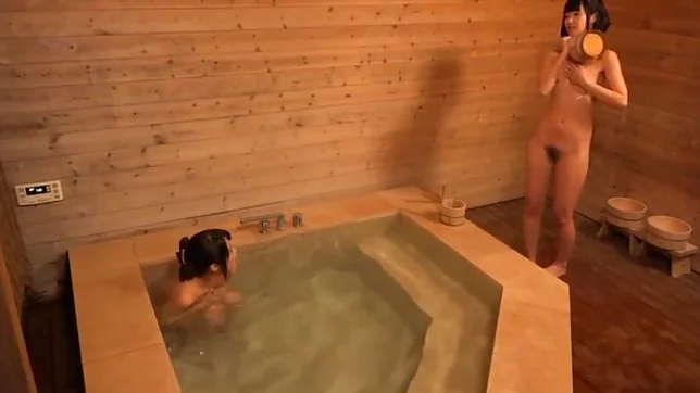 Curvy Asian lesbians is doing themselves lustly in a bath 6