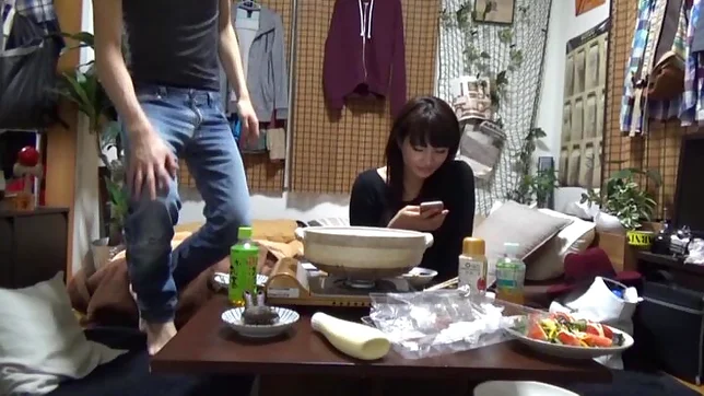 Erotic honey in awesome amateur pussy pounding 15