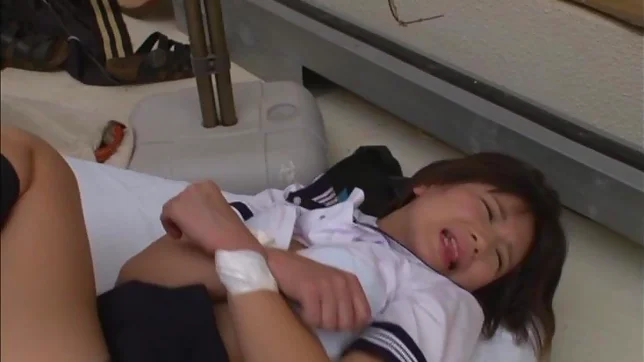 Japanese college girls enjoying sex in threesome 3