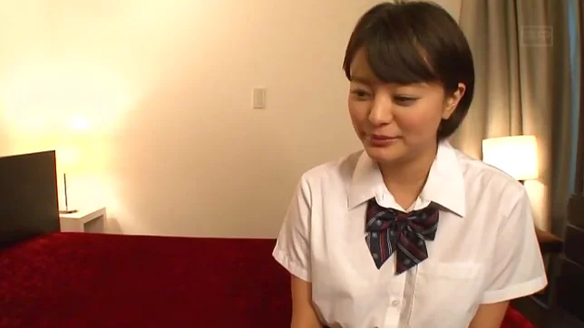 Schoolgirl Aoyama Mirai is fucked hard missionary 2