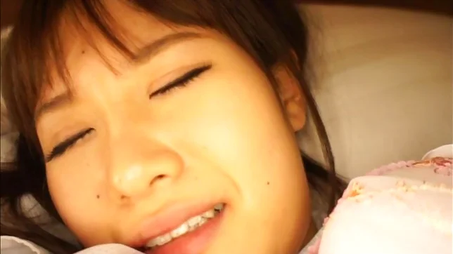 Yuki Asahi Asian teen in school uniform gets fingered and licked