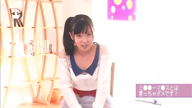 Young Japanese beauty Kanako Sakuragawa sucks a dildo dong 3