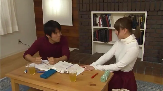 Horny wife opens legs for two massive dicks 5