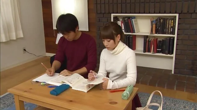 Horny wife opens legs for two massive dicks 5