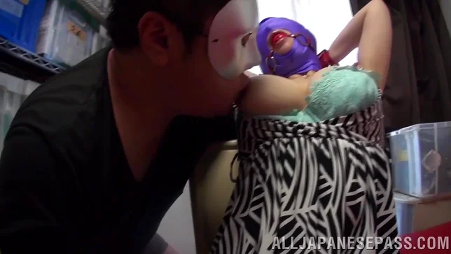 Chubby Asian with big tits gets ravished in threesome 3