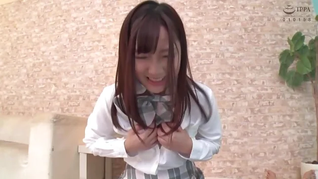 Sweet Mei Haruki drives large dick into her pussy and mouth