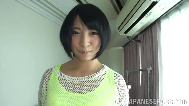 Sexy chick in a short skirt, Miku Abeno boasts of her cock sucking s 5