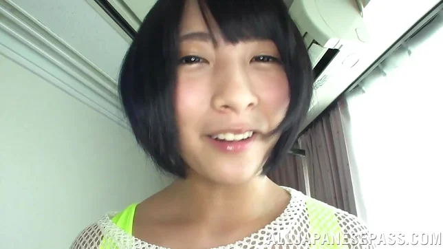 Sexy chick in a short skirt, Miku Abeno boasts of her cock sucking s 5