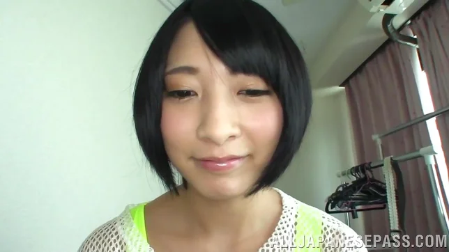 Sexy chick in a short skirt, Miku Abeno boasts of her cock sucking s 5