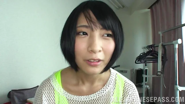 Sexy chick in a short skirt, Miku Abeno boasts of her cock sucking s 6